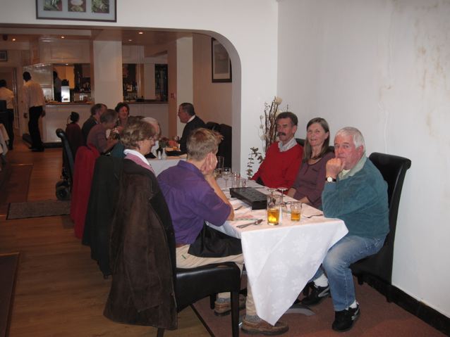 Autumn Supper at Sylhet Lodge in October 2009